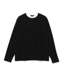 フェイクレイヤード ダブルフェイス カットソー