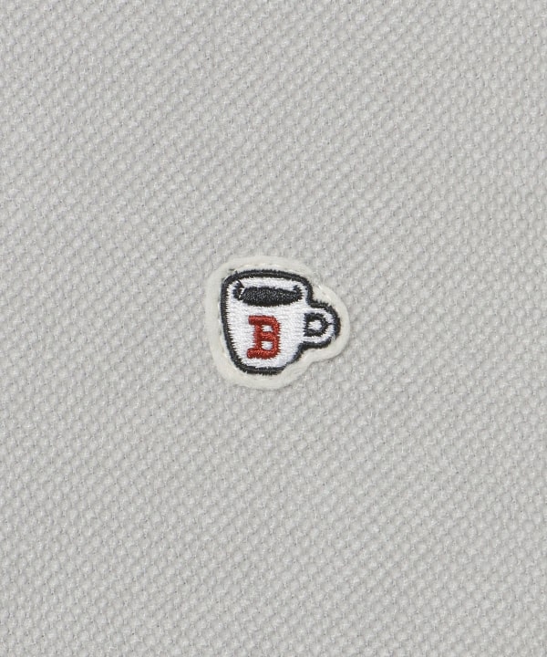 モールニット 鹿の子 コーヒー刺繍 カットソー