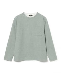 起毛 フェイクレイヤー ロングスリーブTシャツ