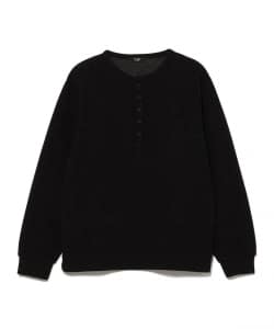 メランジ ヘンリーネック カットソー