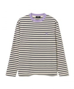 B-HEART ロゴ ボーダー ロングスリーブ Tシャツ