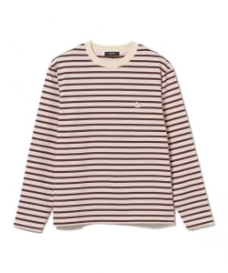 B-HEART ロゴ ボーダー ロングスリーブ Tシャツ