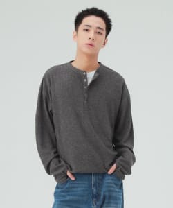 スピンドル ヘンリーネック カットソー②