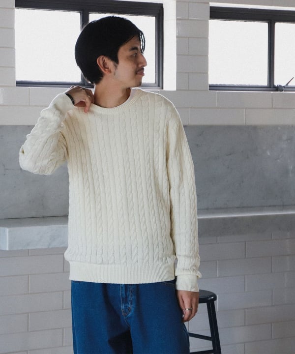 BEAMS GOLF ニットジャケット ジップアップ ダブルジップ 大人綺麗め