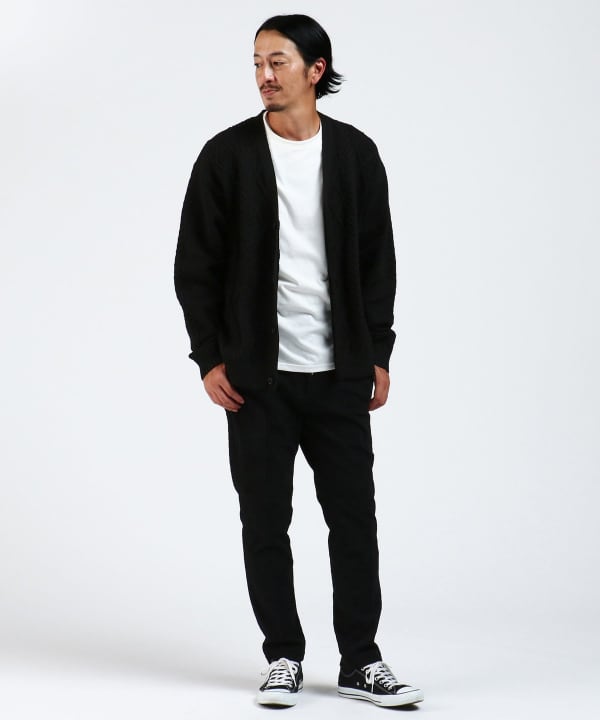 BEAMS HEART (BEAMS HEART) [Outlet] Patterned knit cardigan (T  