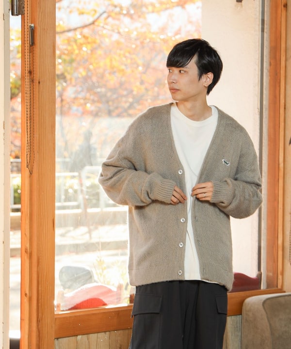 PENNEY´S × BEAMS HEART / FOX シャギー ニット カーディガン-