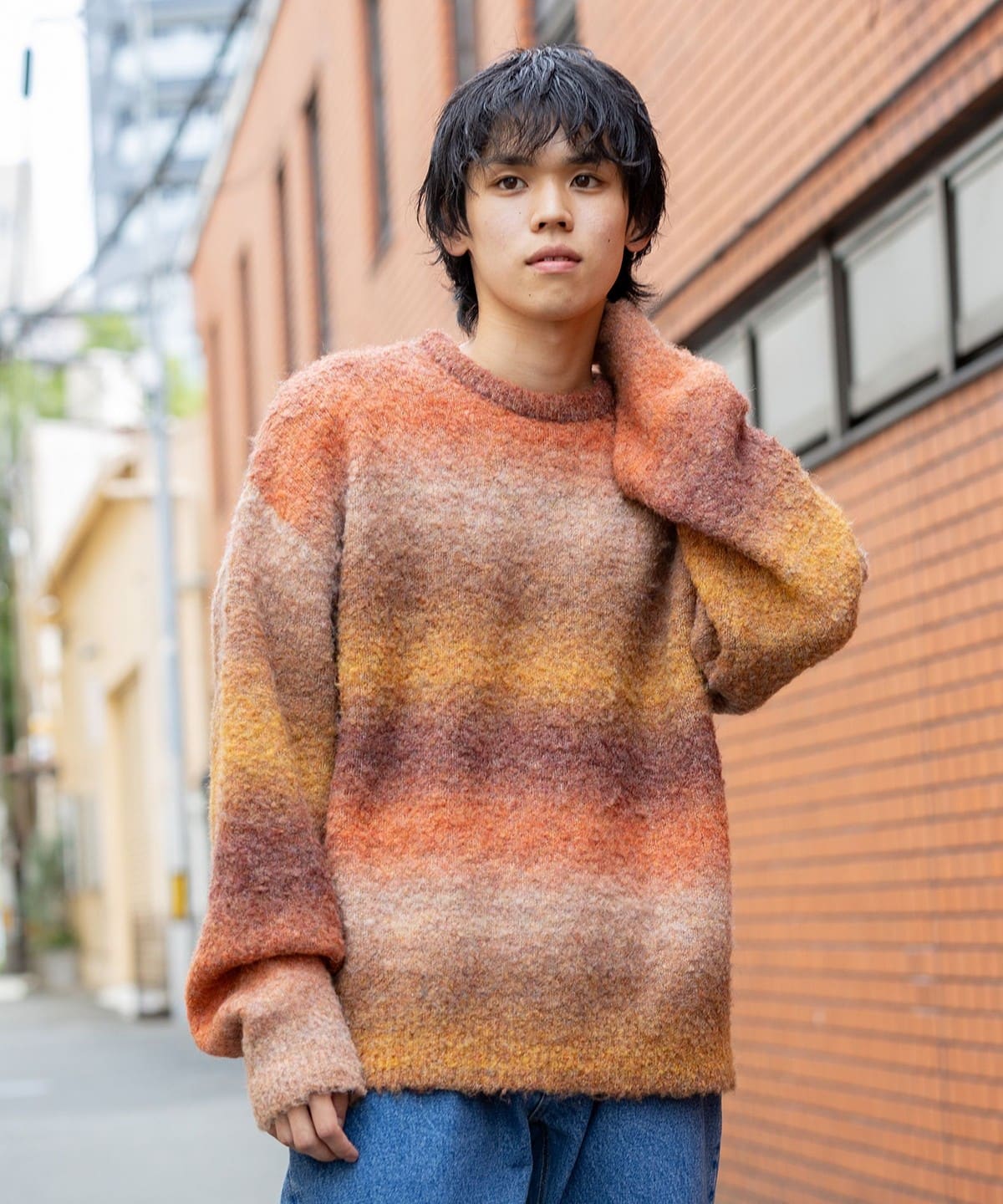 BEAMS HEART（ビームス ハート）アソート グラデーション クルーネック