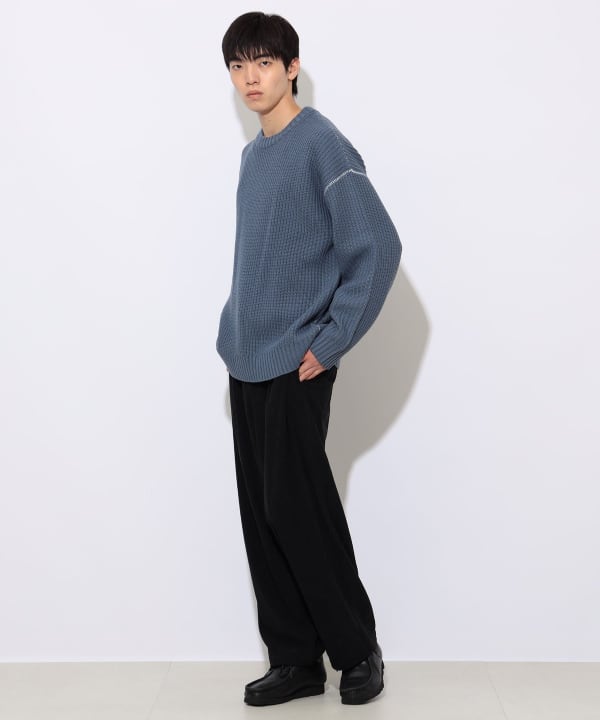 BEAMS HEART（ビームス ハート）カタアゼ ビッグ クルーネック ニット