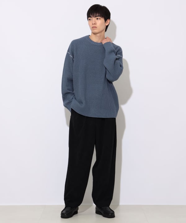 BEAMS HEART（ビームス ハート）カタアゼ ビッグ クルーネック ニット