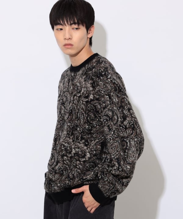 BEAMS OUTLET｜BEAMS / ライン クルーネック ニット | Rakuten