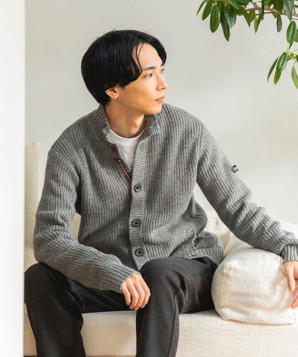 BEAMS HEART（ビームス ハート）ネップ トリコロール カーディガン