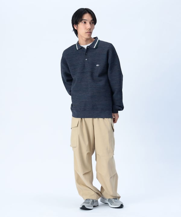 BEAMS HEART（ビームス ハート）襟ライン ロングスリーブ ニット