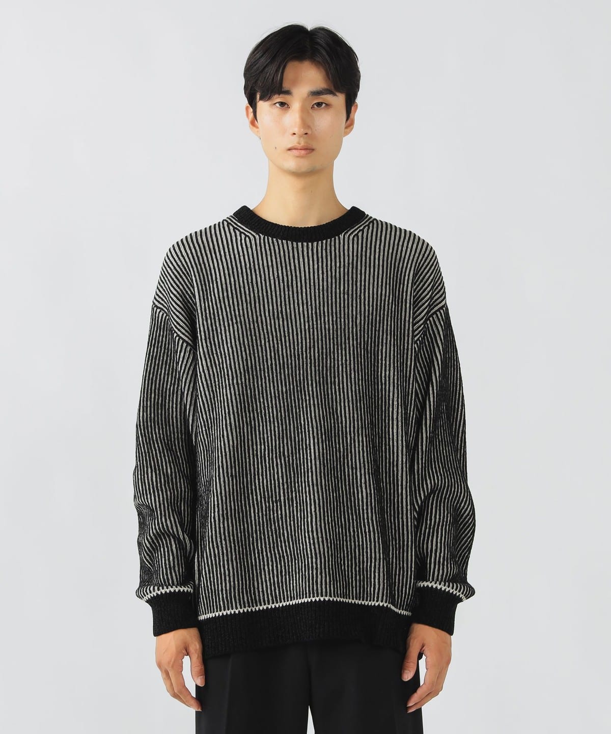 BEAMS HEART（ビームス ハート）アゼ プレーティング クルーネック