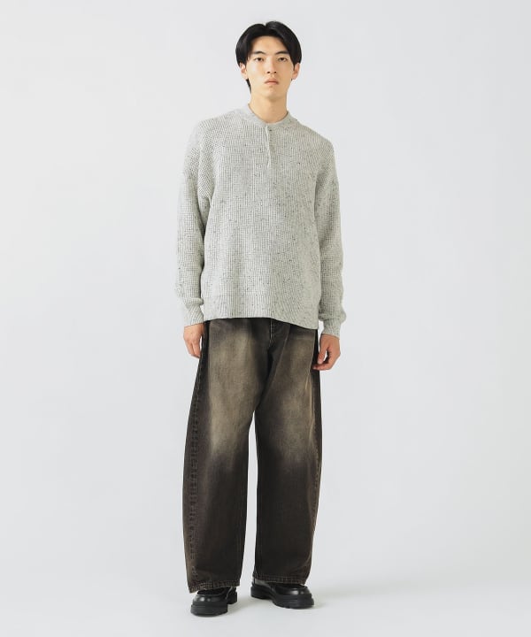 m♡ページ BEAMS HEART（ビームス ハート）カラーネップ ヘンリーネック