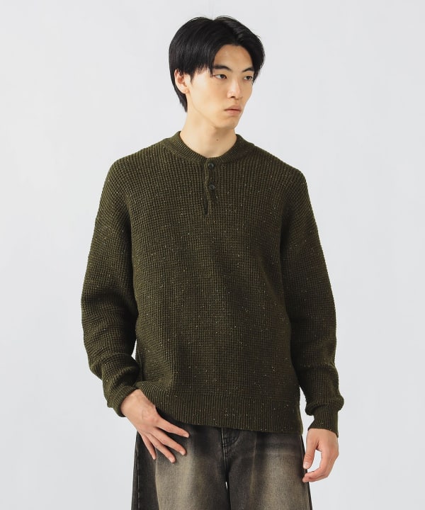 m♡ページ BEAMS HEART（ビームス ハート）カラーネップ ヘンリーネック