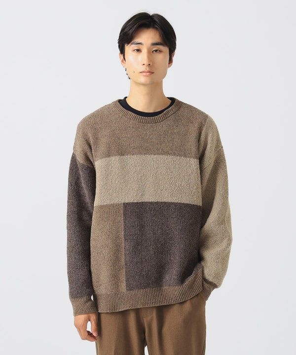 BEAMS PLUS Shetland Crew セーター ブラウン BEAMS PLUS Shetland