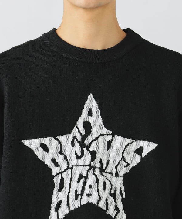 BEAMS HEART（ビームス ハート）ハート スター グラフィック ニット