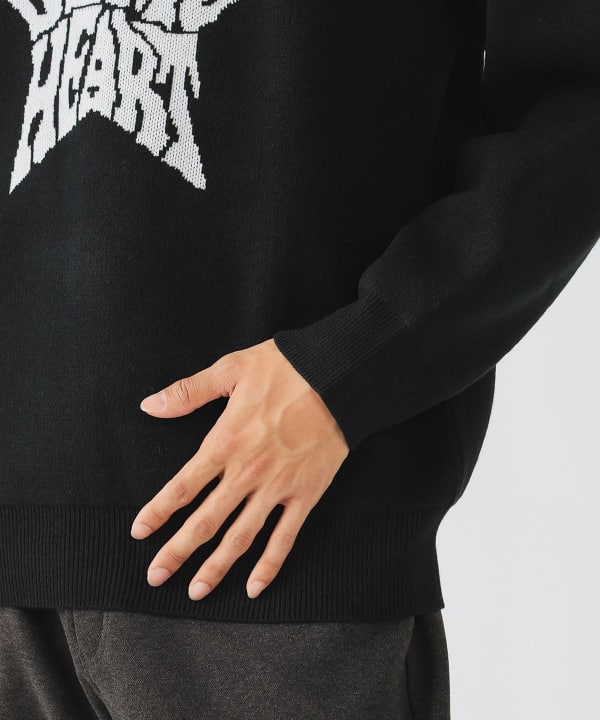 BEAMS HEART（ビームス ハート）ハート スター グラフィック ニット