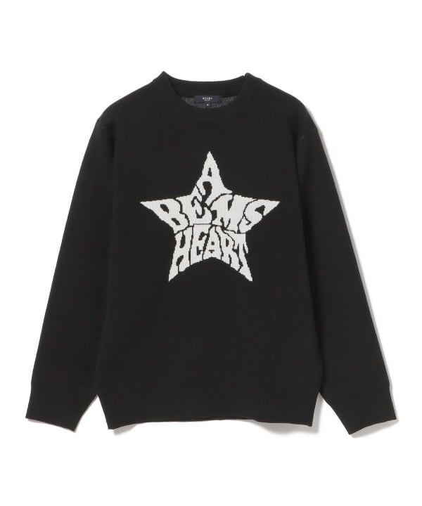 BEAMS HEART（ビームス ハート）ハート スター グラフィック ニット