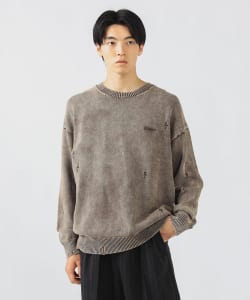 フェード ダメージ クルー ニット