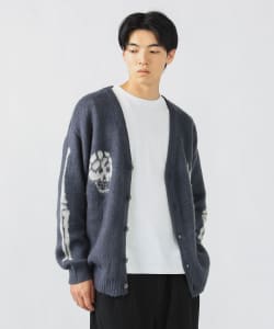スカル シャギータッチ カーディガン