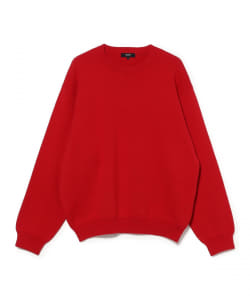 Sweatshirt-like crew neck knit