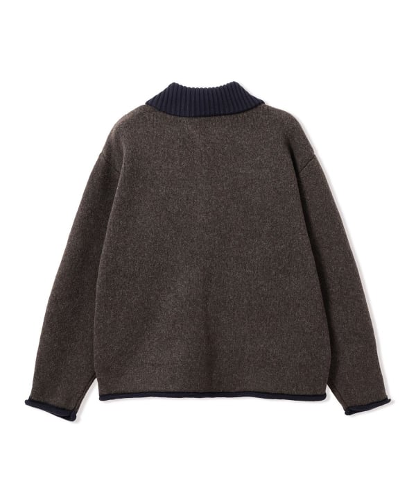 BEAMS GOLF ニットブルゾン BEAMS HEART（ビームス ハート）ジップアップ ニットブルゾン