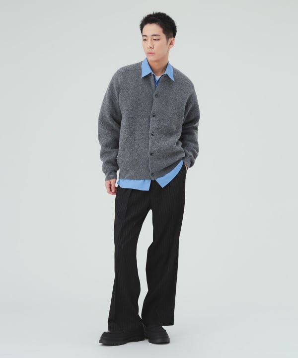 ジャカード クルーネック カーディガン [H:183cm C:80 W:68 H:89.5 Size:L]