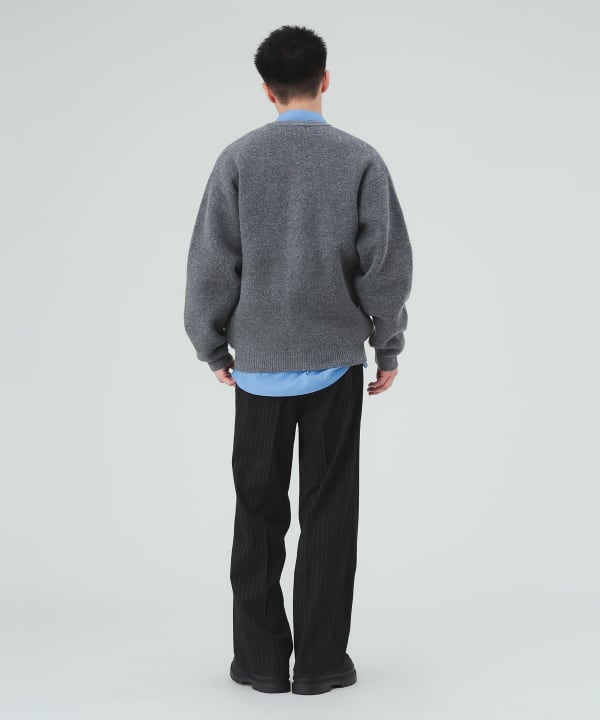 ジャカード クルーネック カーディガン [H:183cm C:80 W:68 H:89.5 Size:L]