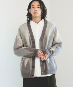 BEAMS HEART / ジャカード ビッグ カーディガン