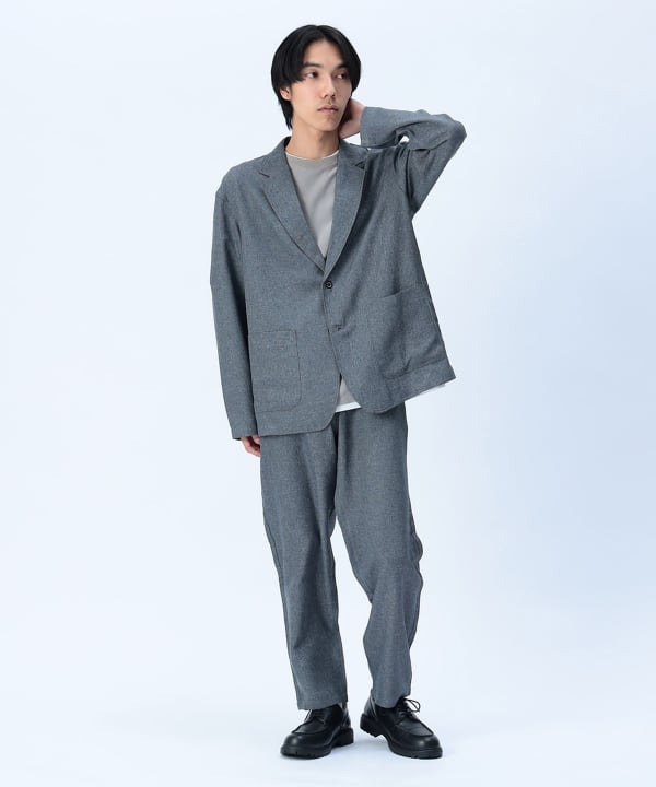 BEAMS F バーズアイ セットアップスーツ BEAMS HEART（ビームス ハート）ポリエステル バーズアイ ジャケット