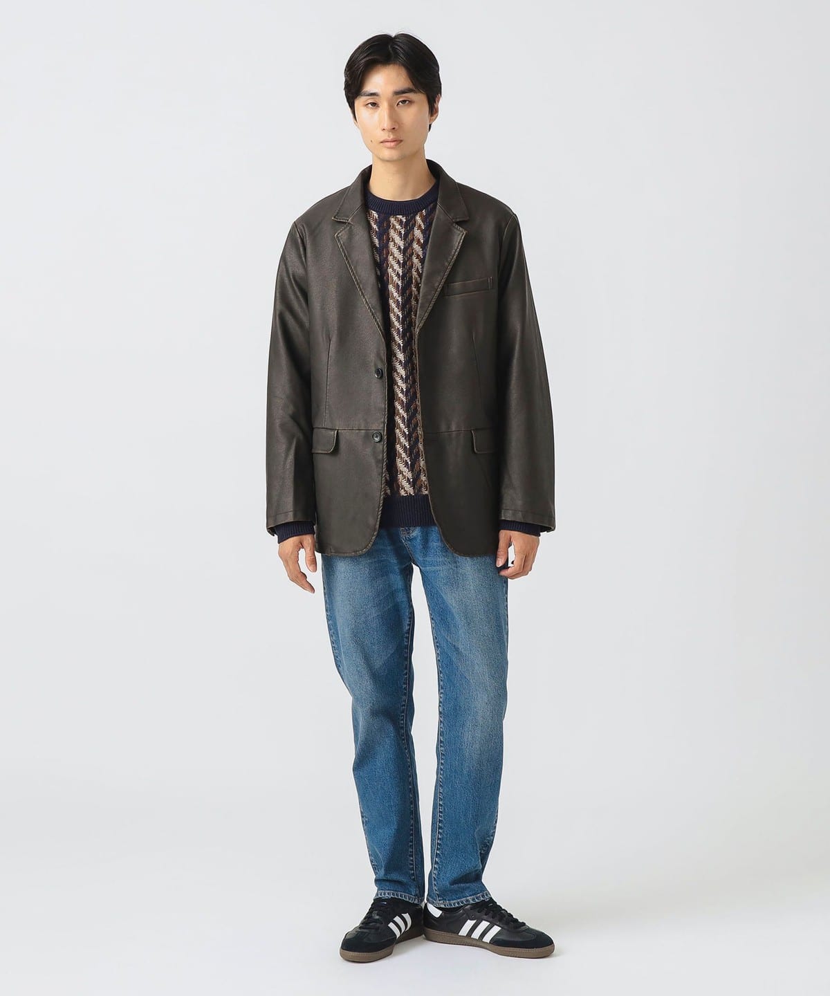 BEAMS HEART（ビームス ハート）フェイクレザー ジャケット