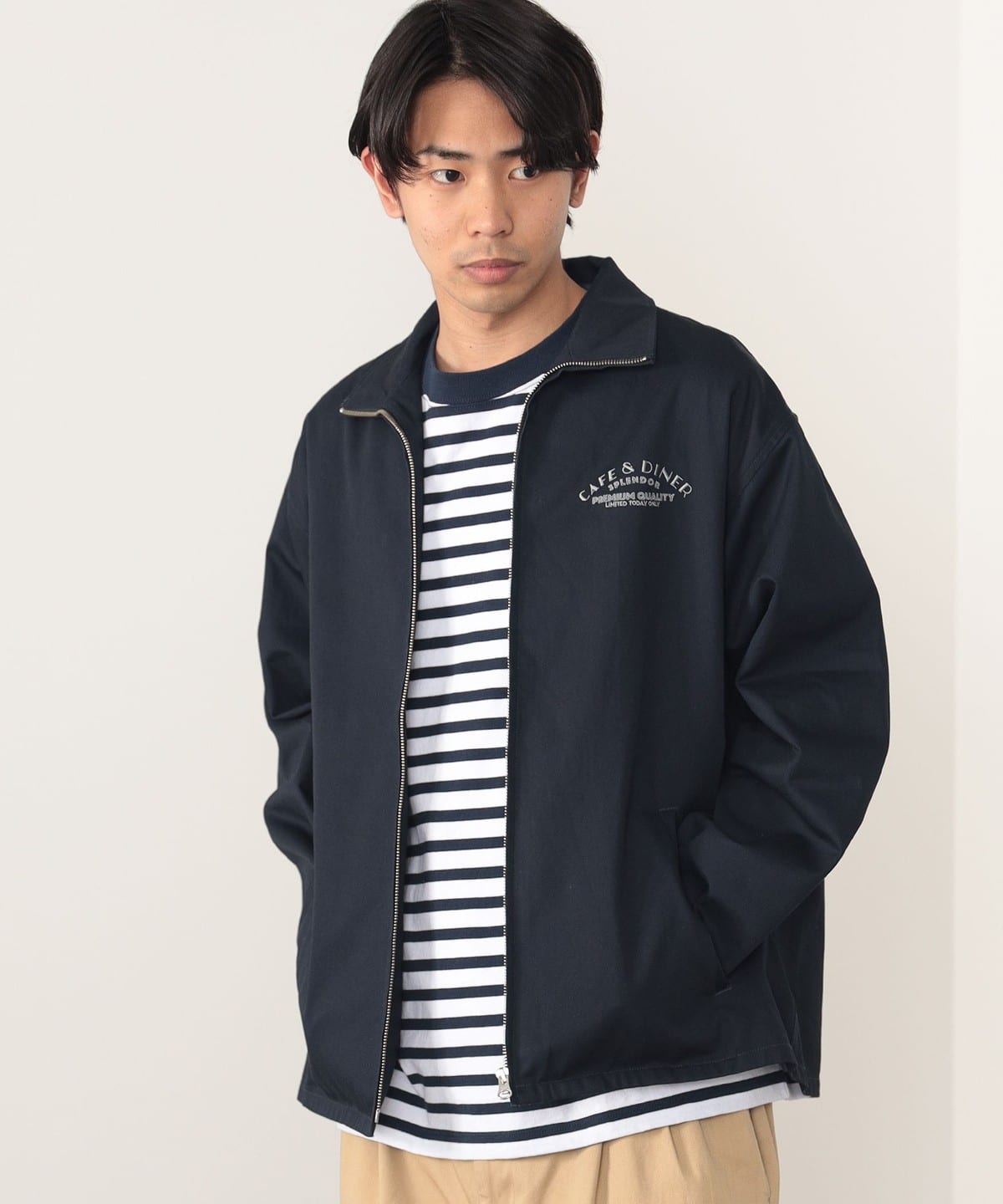 クリームソーダ刺繍 ジップ ブルゾン ブルゾン MEN NAVY M クリームソーダ刺繍 ジップ ブルゾン ブルゾン MEN NAVY M