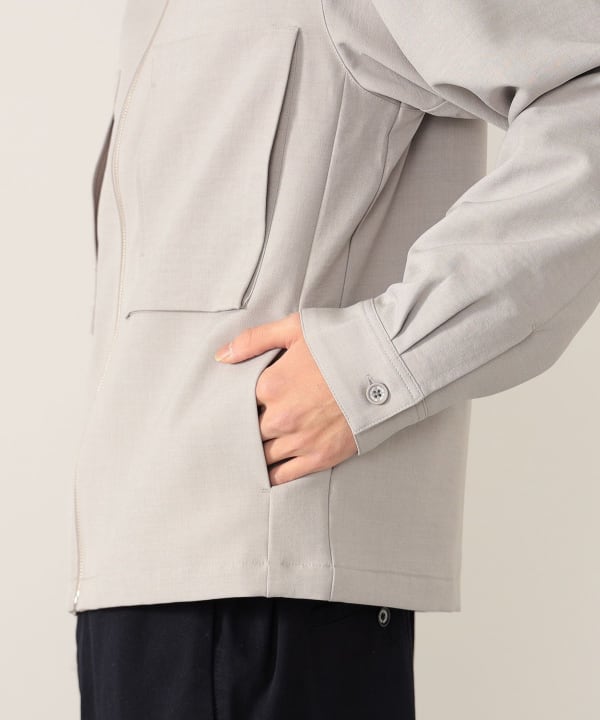 新品未使用】ビームスハート、ラインストレッチツイルブルゾン