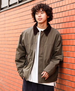 BEAMS HEART / 襟コーデュロイ 切替 ブルゾン