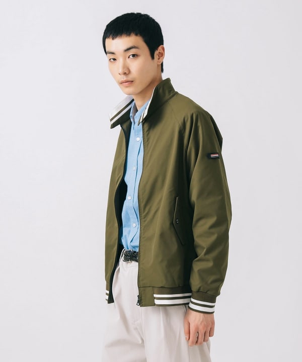 BEAMS HEART（ビームス ハート）ライン ストレッチ ツイル ブルゾン