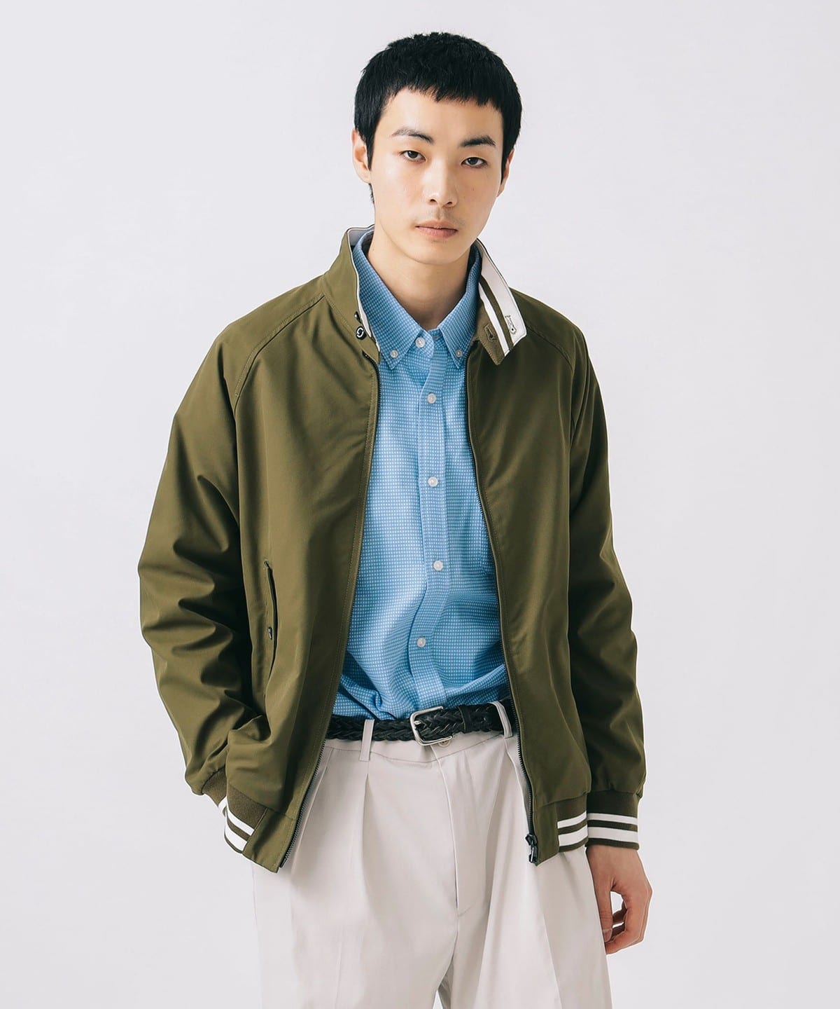 ライン ストレッチ ツイル ブルゾン ブルゾン MEN OLIVE XL ライン ストレッチ ツイル ブルゾン ブルゾン MEN OLIVE XL