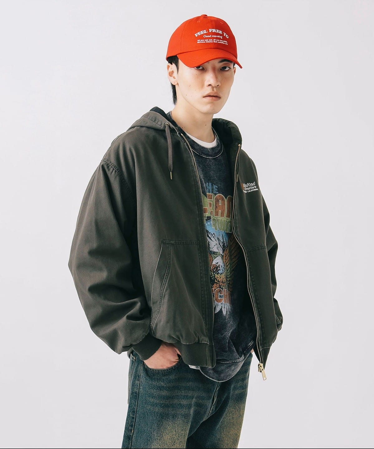 GMS コットンダック フーディー ブルゾン ブルゾン MEN BROWN L GMS コットンダック フーディー ブルゾン ブルゾン MEN BROWN L
