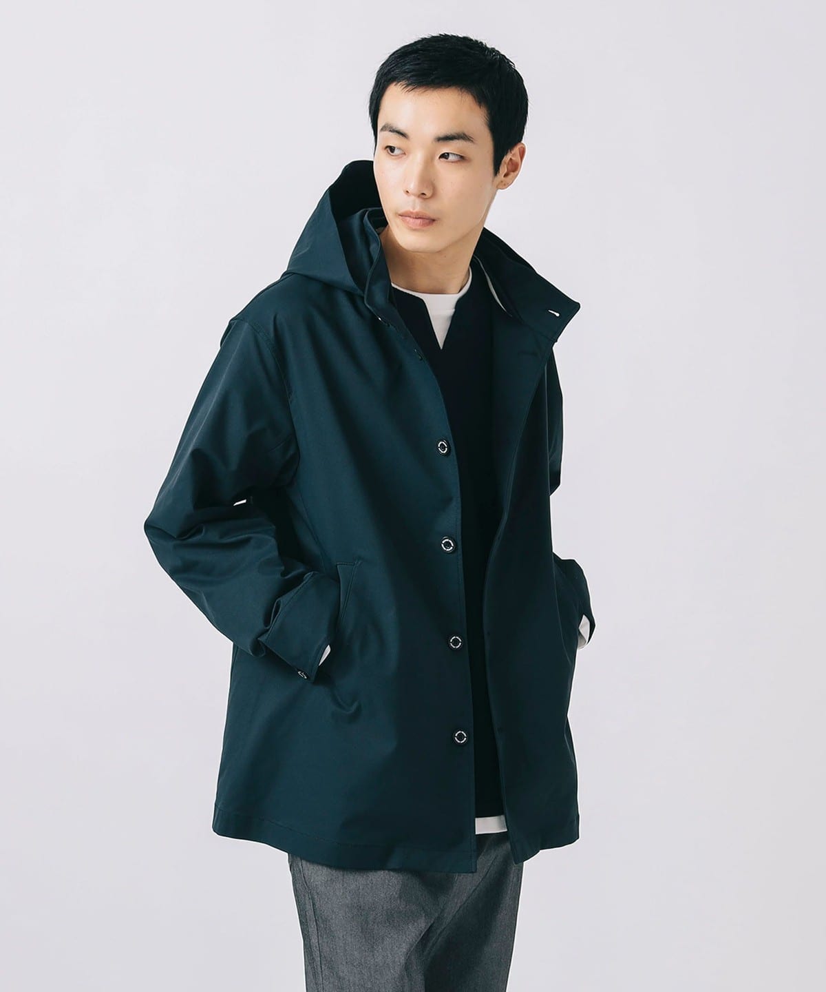 ストレッチ ツイル フーディー コート コート MEN NAVY S ストレッチ ツイル フーディー コート コート MEN NAVY S