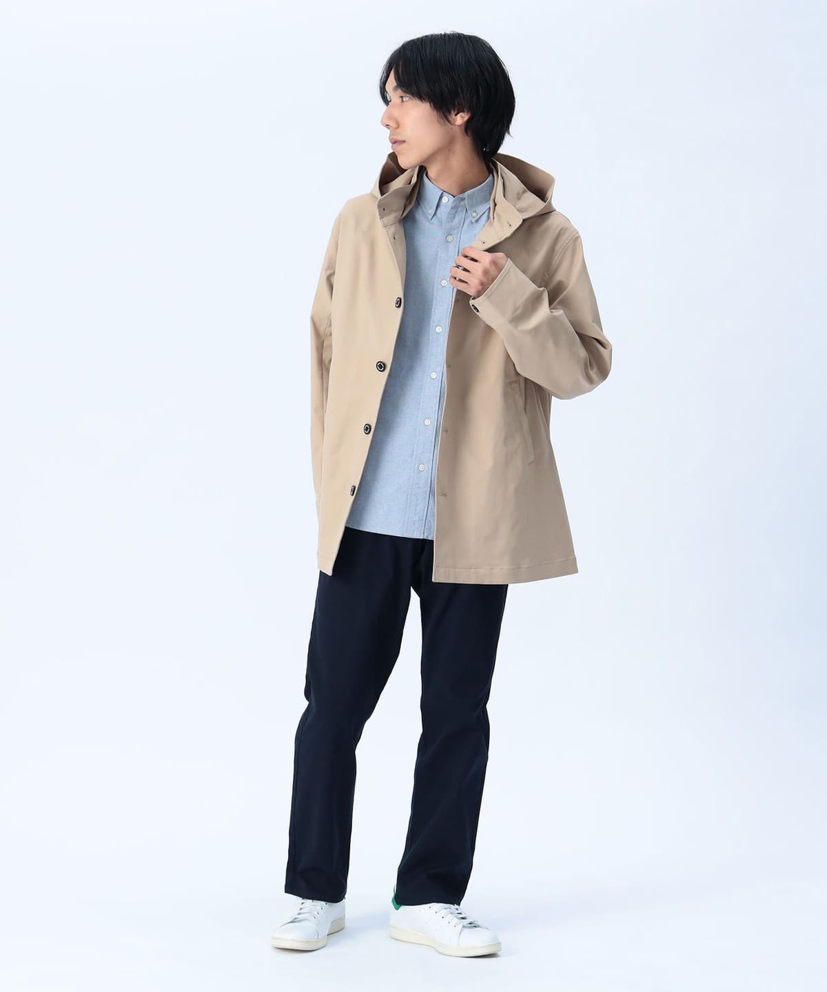 BEAMS HEART（ビームス ハート）ストレッチ ツイル フーディー コート