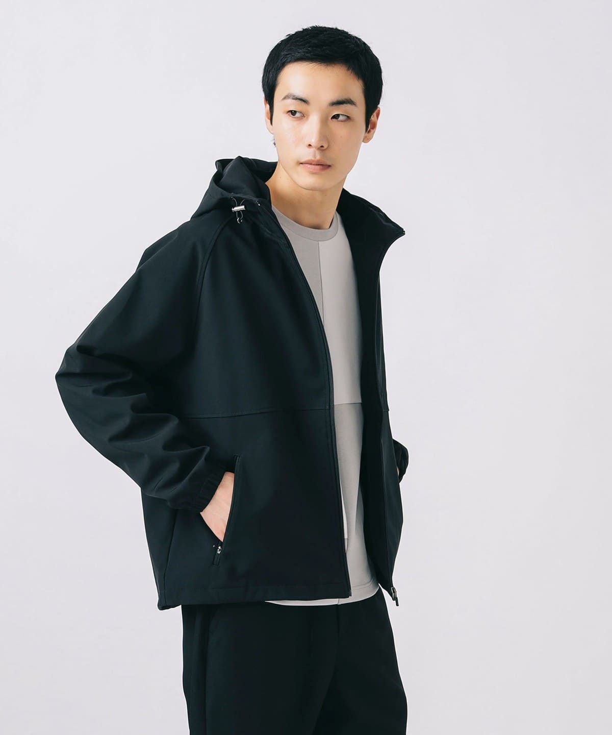 フィルム ライト フーディー(防風・撥水加工) ブルゾン MEN BLACK XL フィルム ライト フーディー(防風・撥水加工) ブルゾン MEN BLACK XL