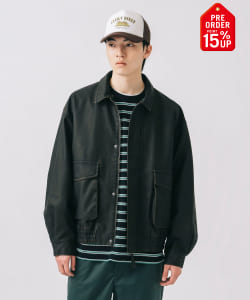 【+15%ポイントUP】クラシック フェイクレザー ブルゾン