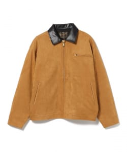 【+15%ポイントUP】フェイクスエード ショート ブルゾン