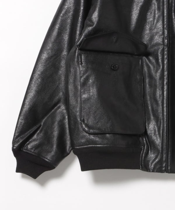 rm-7554) BEAMS G-1 レザー フライトジャケット メンズアウター rm