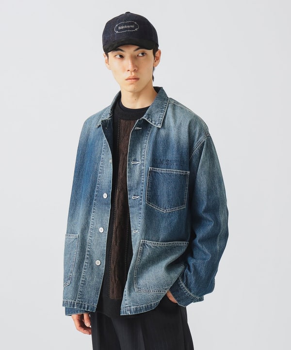 BEAMS　ビームス　デニム　カバーオール　ジャケット BEAMS（ビームス）の「BEAMS / ルーズ デニム カバーオール