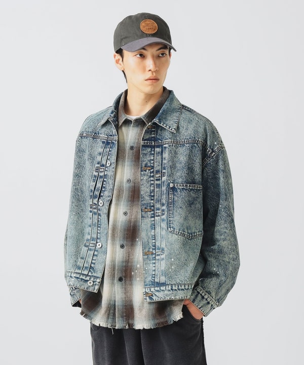 限定値引き【美品】BEAMS HEART インディゴ M ミリタリージャケット BEAMS HEART（ビームス ハート）ポリトロ MA-1 (吸水速乾・接触