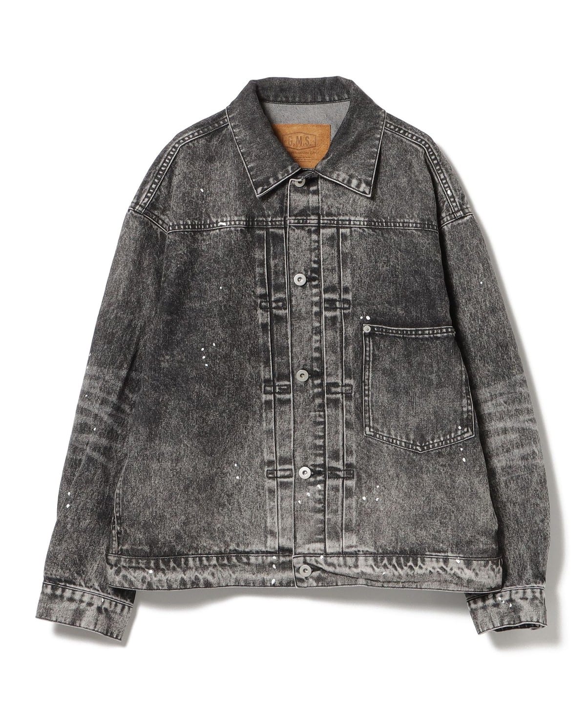 BEAMS HEART BEAMS HEART Painted Denim Jacket (Blouson Denim Jacket 