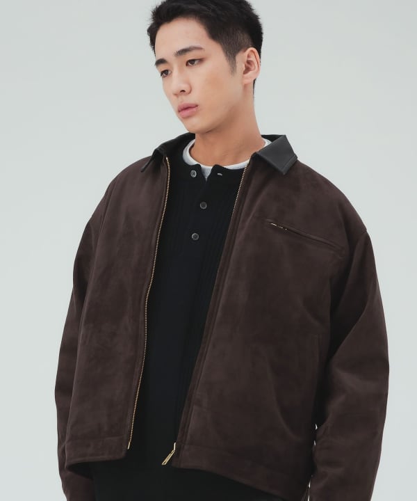 フェイクスエード トラッカージャケット [H:183cm C:80 W:68 H:89.5 Size:L]