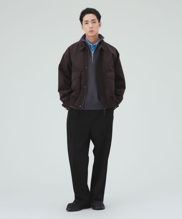 フェイクスエード クラシック ブルゾン [H:183cm C:80 W:68 H:89.5 Size:L]