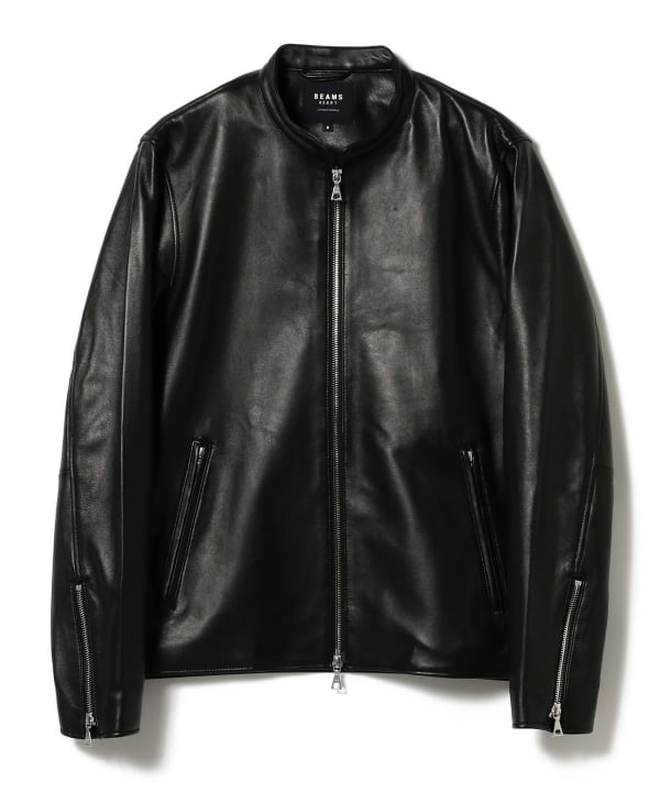 BEAMS HEART BEAMS HEART Real leather single rider (BEAMS HEART leather  blouson) mail order | BEAMS